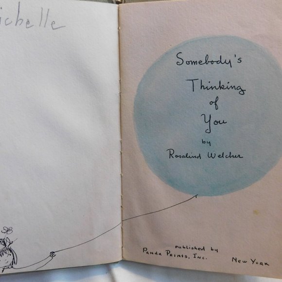 Somebody's Thinking of You by Rosalind Welcher Vintage Book 1966 - Picture 3 of 7